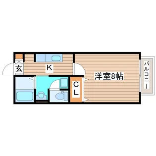 クレール・レヴィー【2階】の間取り