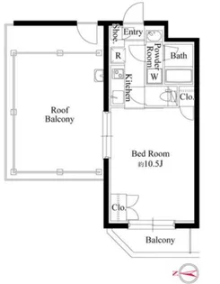 グランパセオ代々木上原II【3階】の間取り