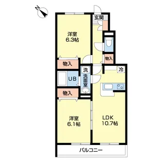 アルカンシェル・ハイム【1階】の間取り