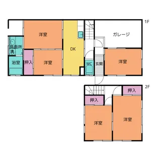 富山県富山市館出町1【一戸建】の間取り