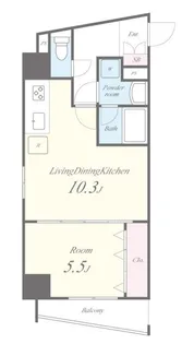 テ レジャンデール護国寺EAST【3階】の間取り