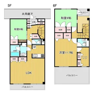 リファレンス朝霞【5階】の間取り