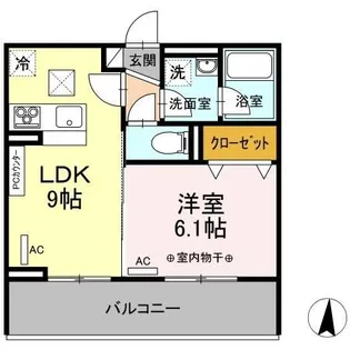 パインフィールド【1階】の間取り