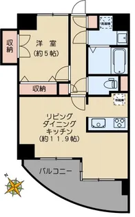 クレール小石川【4階】の間取り