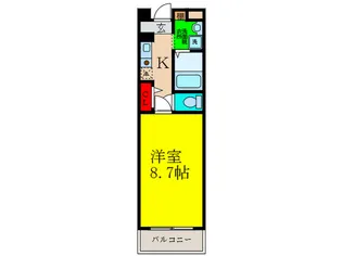 ヴェルシェソワ【3階】の間取り