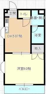 ハイツグリーンヒル【2階】の間取り