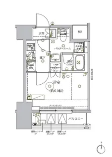 RELUXIA品川西大井【2階】の間取り