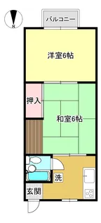 アマギハイツ【2階】の間取り