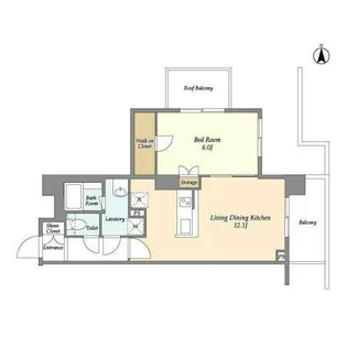 アメニティー自由が丘【4階】の間取り