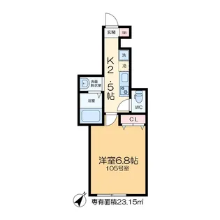 ステラテラス亀有【1階】の間取り