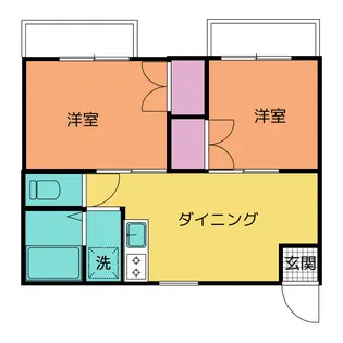 メゾンドール2【4階】の間取り