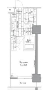 ザ・パークハビオ上野レジデンス【2階】の間取り