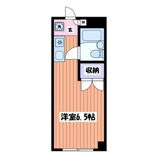 アドバンス国立【2階】の間取り