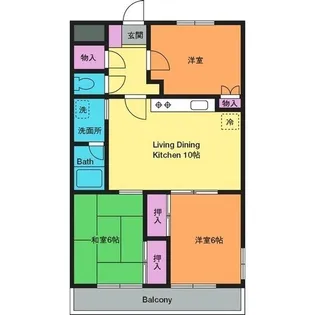 Kワンビル【3階】の間取り