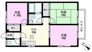 エルパレス【2階】の間取り