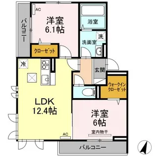 ル・リオン【1階】の間取り