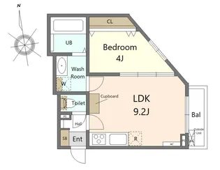 kirara nagamachi【1階】の間取り
