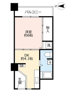 UR新豊里【6階】の間取り