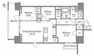 nido南千住【5階】の間取り