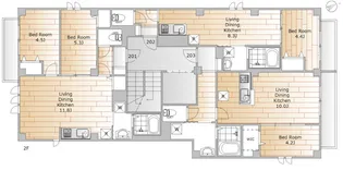 パレス惠泉館【2階】の間取り