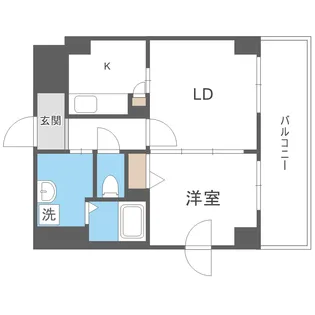 I-FRONT NAEBO 「アイ フロント ナエボ」【6階】の間取り