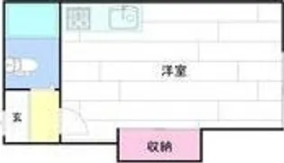 シャネル八軒B棟【2階】の間取り