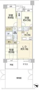 クオス保土ヶ谷【1階】の間取り