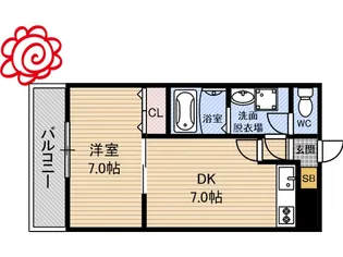 ハイツジョイフル【3階】の間取り