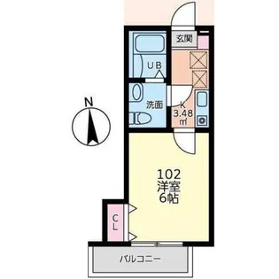 CasaMoma中野島【1階】の間取り