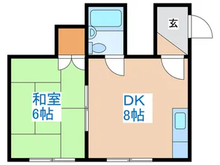 コーポエイト【1階】の間取り