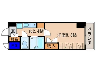 ワイズレジデンス南草津【1階】の間取り