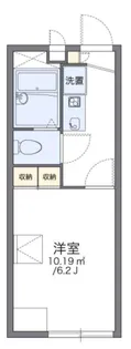 レオパレスメルベーユ【1階】の間取り