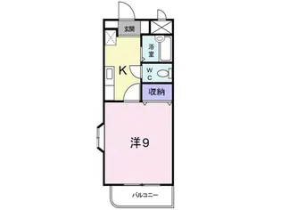 ラフィネ天久保A【2階】の間取り