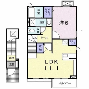 sky・leise【2階】の間取り