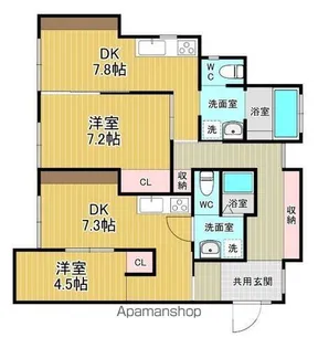 ソフィア石坂【1階】の間取り