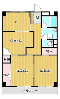 第三南風荘【3階】の間取り