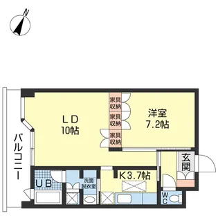 デュオネージュ【1階】の間取り