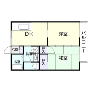 セジュールかんのかどB棟【2階】の間取り