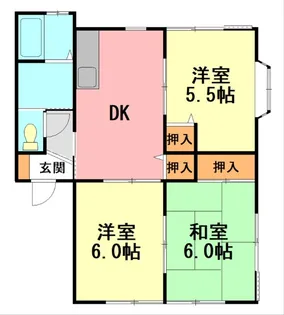 栗の木ハイム【2階】の間取り