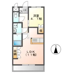 フルスパッセンA【1階】の間取り