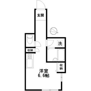 ルミウス下北沢【1階】の間取り