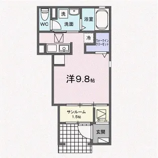 ラナキラ【1階】の間取り