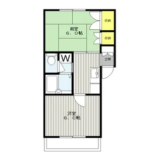 パークサイド伊藤【1階】の間取り