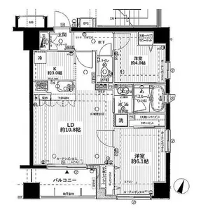 グリーンパーク日本橋三越前【2階】の間取り