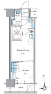 ルフォンプログレ上野稲荷町【13階】の間取り