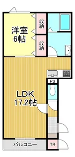 ミレイル矢代【3階】の間取り