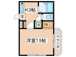 玉学サイドパレス5【2階】の間取り