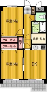 フェリース福生【3階】の間取り