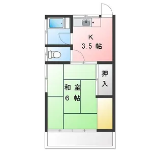 原田荘【2階】の間取り