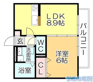 モレーン【2階】の間取り